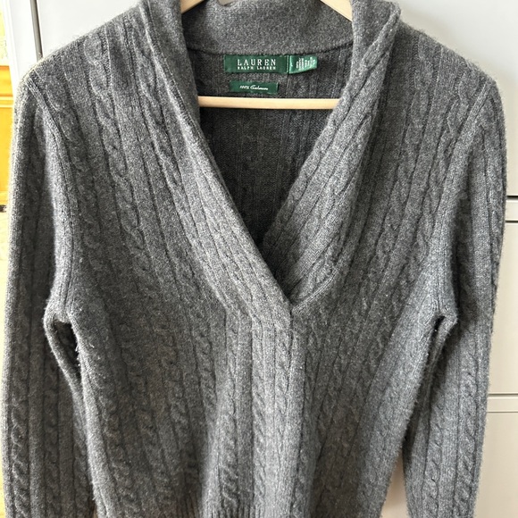 Trendy Ralph lauren cable knit cashmere wool sweater women 100% cashmere - Picture 3 of 6